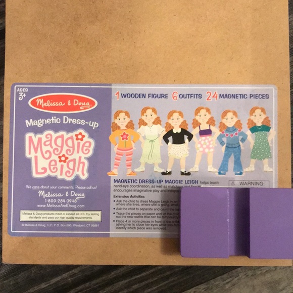 Melissa & Doug Magnetic Dress-Up Doll - Wooden Stand, 27 Pieces, Great Gift  For Kids 3